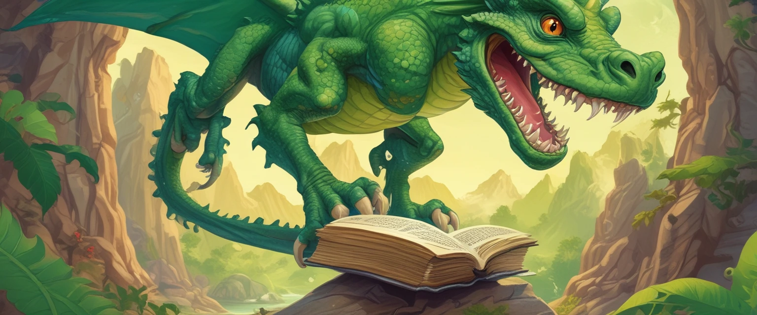 Couverture colorée du livre 'Le Dragon qui Voulait un Ami' montrant un petit dragon vert souriant